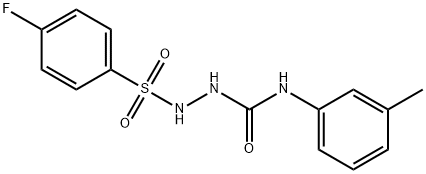 1-[(4-fluorophenyl)sulfonylamino]-3-(3-methylphenyl)urea 구조식 이미지