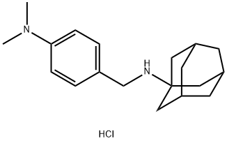 1-adamantyl-[[4-(dimethylamino)phenyl]methyl]azanium chloride Structure