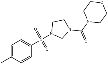 [3-(4-methylphenyl)sulfonylimidazolidin-1-yl]-morpholin-4-ylmethanone Structure
