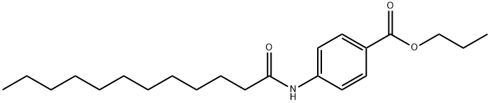 propyl 4-(dodecanoylamino)benzoate 구조식 이미지