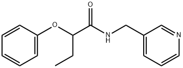 2-phenoxy-N-(pyridin-3-ylmethyl)butanamide 구조식 이미지