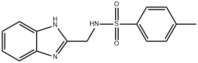 N-(1H-benzimidazol-2-ylmethyl)-4-methylbenzenesulfonamide 구조식 이미지