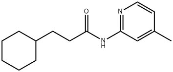 3-cyclohexyl-N-(4-methylpyridin-2-yl)propanamide Structure