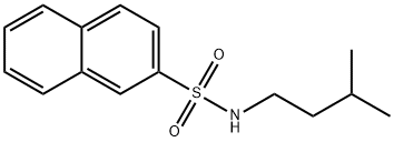N-(3-methylbutyl)naphthalene-2-sulfonamide Structure