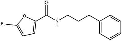 5-bromo-N-(3-phenylpropyl)furan-2-carboxamide 구조식 이미지