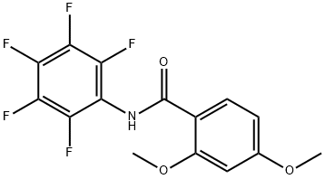 2,4-dimethoxy-N-(2,3,4,5,6-pentafluorophenyl)benzamide Structure