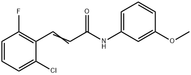 (E)-3-(2-chloro-6-fluorophenyl)-N-(3-methoxyphenyl)prop-2-enamide Structure