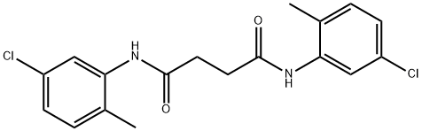 N,N'-bis(5-chloro-2-methylphenyl)butanediamide Structure