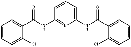 2-chloro-N-[6-[(2-chlorobenzoyl)amino]pyridin-2-yl]benzamide 구조식 이미지