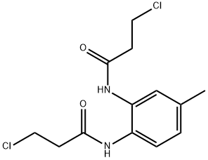 3-chloro-N-[2-(3-chloropropanoylamino)-4-methylphenyl]propanamide 구조식 이미지