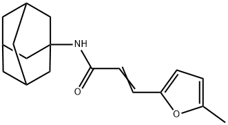 (E)-N-(1-adamantyl)-3-(5-methylfuran-2-yl)prop-2-enamide Structure