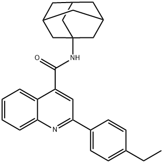 N-(1-adamantyl)-2-(4-ethylphenyl)quinoline-4-carboxamide Structure