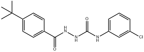 1-[(4-tert-butylbenzoyl)amino]-3-(3-chlorophenyl)urea 구조식 이미지