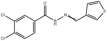 3,4-dichloro-N-[(E)-thiophen-3-ylmethylideneamino]benzamide Structure