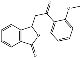 3-[2-(2-methoxyphenyl)-2-oxoethyl]-3H-2-benzofuran-1-one 구조식 이미지