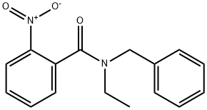 N-benzyl-N-ethyl-2-nitrobenzamide 구조식 이미지