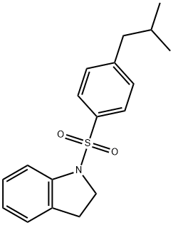 1-[4-(2-methylpropyl)phenyl]sulfonyl-2,3-dihydroindole 구조식 이미지