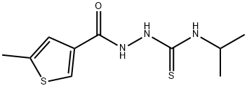 1-[(5-methylthiophene-3-carbonyl)amino]-3-propan-2-ylthiourea 구조식 이미지