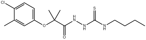 1-butyl-3-[[2-(4-chloro-3-methylphenoxy)-2-methylpropanoyl]amino]thiourea 구조식 이미지