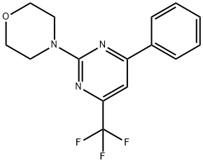 4-[4-phenyl-6-(trifluoromethyl)pyrimidin-2-yl]morpholine 구조식 이미지