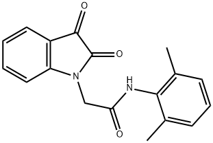 N-(2,6-dimethylphenyl)-2-(2,3-dioxoindol-1-yl)acetamide 구조식 이미지