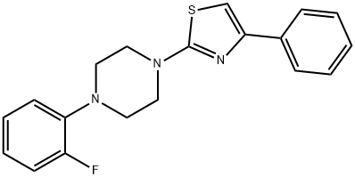 2-[4-(2-fluorophenyl)piperazin-1-yl]-4-phenyl-1,3-thiazole 구조식 이미지