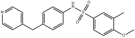 4-methoxy-3-methyl-N-[4-(pyridin-4-ylmethyl)phenyl]benzenesulfonamide 구조식 이미지