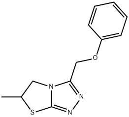 6-methyl-3-(phenoxymethyl)-5,6-dihydro-[1,3]thiazolo[2,3-c][1,2,4]triazole Structure