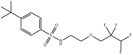 4-tert-butyl-N-[2-(2,2,3,3-tetrafluoropropoxy)ethyl]benzenesulfonamide Structure