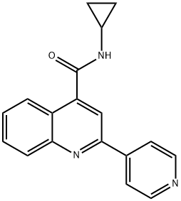 N-cyclopropyl-2-pyridin-4-ylquinoline-4-carboxamide Structure