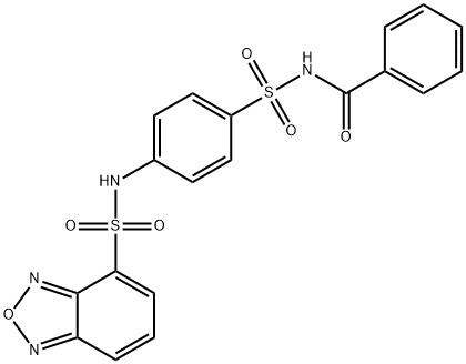 N-[4-(2,1,3-benzoxadiazol-4-ylsulfonylamino)phenyl]sulfonylbenzamide Structure