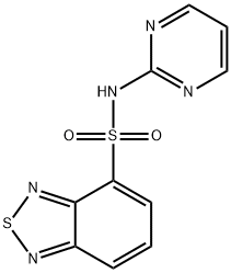 N-pyrimidin-2-yl-2,1,3-benzothiadiazole-4-sulfonamide 구조식 이미지