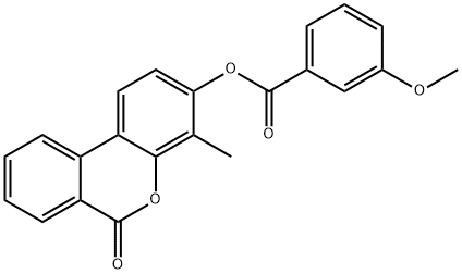 (4-methyl-6-oxobenzo[c]chromen-3-yl) 3-methoxybenzoate Structure