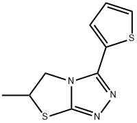 6-methyl-3-thiophen-2-yl-5,6-dihydro-[1,3]thiazolo[2,3-c][1,2,4]triazole Structure