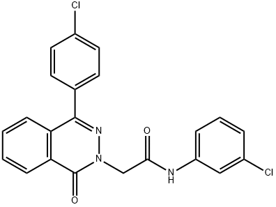 N-(3-chlorophenyl)-2-[4-(4-chlorophenyl)-1-oxophthalazin-2-yl]acetamide Structure
