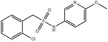 1-(2-chlorophenyl)-N-(6-methoxypyridin-3-yl)methanesulfonamide 구조식 이미지