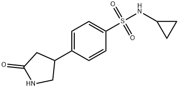 N-cyclopropyl-4-(5-oxopyrrolidin-3-yl)benzenesulfonamide Structure