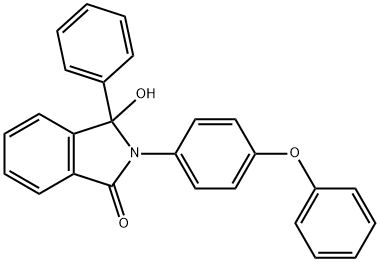 3-hydroxy-2-(4-phenoxyphenyl)-3-phenylisoindol-1-one Structure