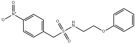 1-(4-nitrophenyl)-N-(2-phenoxyethyl)methanesulfonamide 구조식 이미지