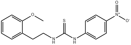 1-[2-(2-methoxyphenyl)ethyl]-3-(4-nitrophenyl)thiourea 구조식 이미지