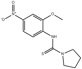 N-(2-methoxy-4-nitrophenyl)pyrrolidine-1-carbothioamide Structure