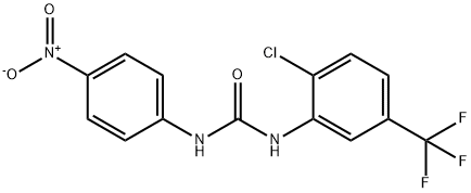 1-[2-chloro-5-(trifluoromethyl)phenyl]-3-(4-nitrophenyl)urea Structure