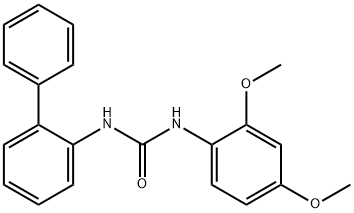 1-(2,4-dimethoxyphenyl)-3-(2-phenylphenyl)urea 구조식 이미지