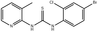 1-(4-bromo-2-chlorophenyl)-3-(3-methylpyridin-2-yl)thiourea Structure