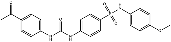 1-(4-acetylphenyl)-3-[4-[(4-methoxyphenyl)sulfamoyl]phenyl]urea 구조식 이미지