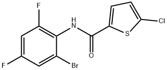 N-(2-bromo-4,6-difluorophenyl)-5-chlorothiophene-2-carboxamide 구조식 이미지