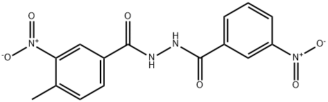 4-methyl-3-nitro-N'-(3-nitrobenzoyl)benzohydrazide Structure