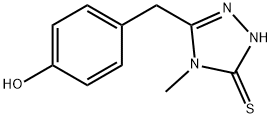 3-[(4-hydroxyphenyl)methyl]-4-methyl-1H-1,2,4-triazole-5-thione Structure