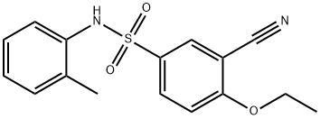 3-cyano-4-ethoxy-N-(2-methylphenyl)benzenesulfonamide Structure