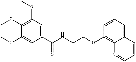 3,4,5-trimethoxy-N-(2-quinolin-8-yloxyethyl)benzamide 구조식 이미지